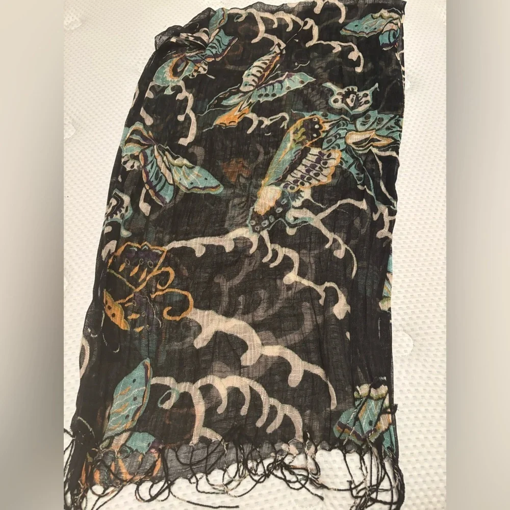 Lalaque silk scarf/ wrap